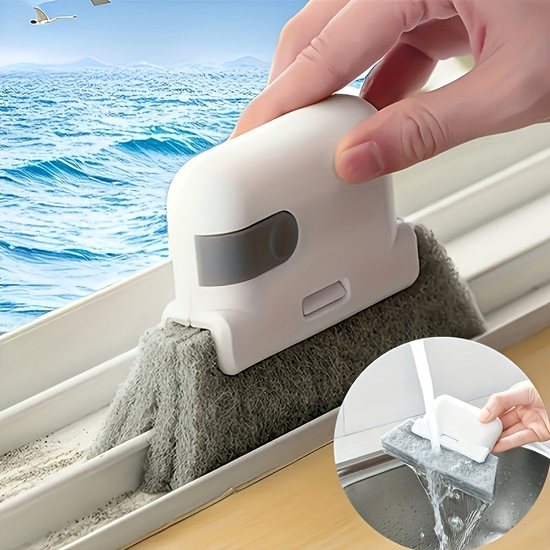 3pcsReplaceable Brush Heads 2-in-1 Window Gap Cleaning Brush Multi-Functional Detachable Brush Heads Suitable for Door and Window Gap Cleaning